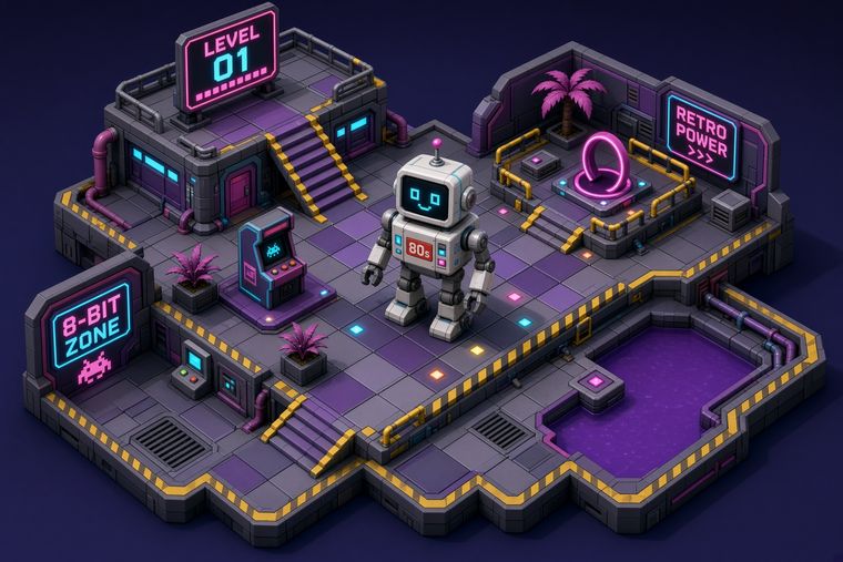 Checker and boombox concept