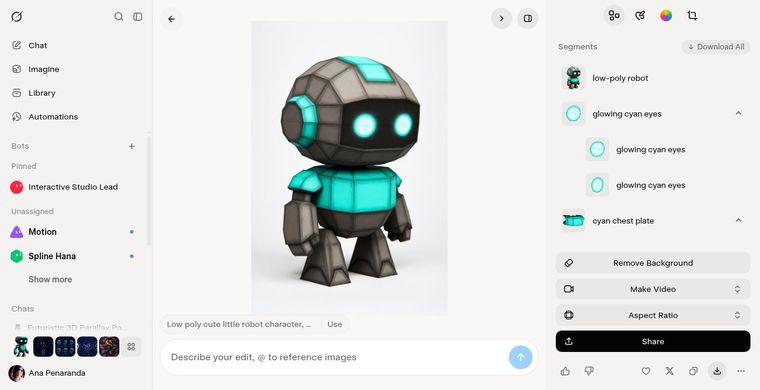 Robot concept render