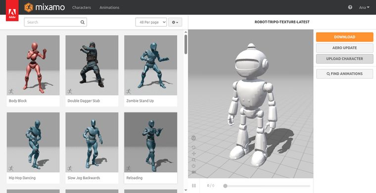 Robot auto-rigged